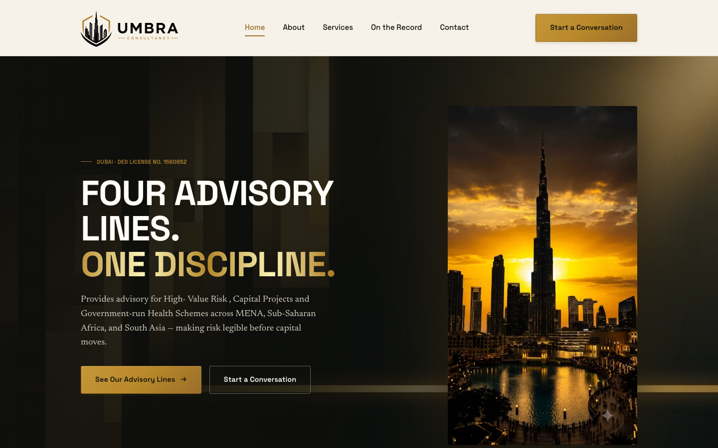 Umbra Consultancy — cover